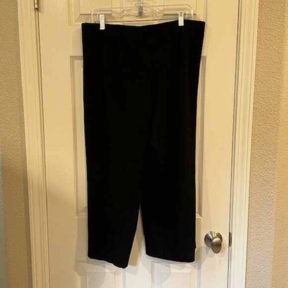 JJill Ponte full leg black cropped pants sz. large - Very Good Cond. - Picture 1 of 4